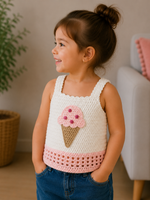 Ice Cream Sweetness – Crochet Kids’ Top