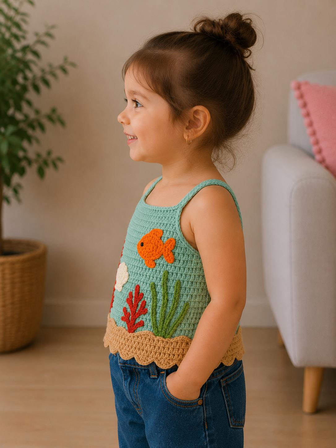 Sea World – Crochet Kids’ Top