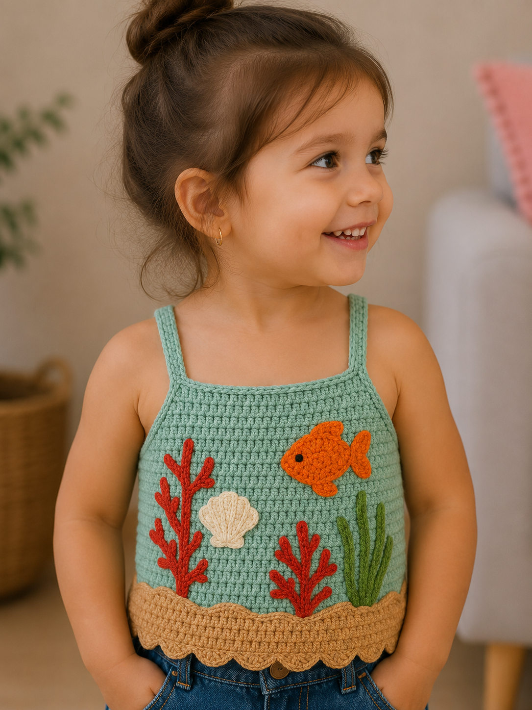 Sea World – Crochet Kids’ Top