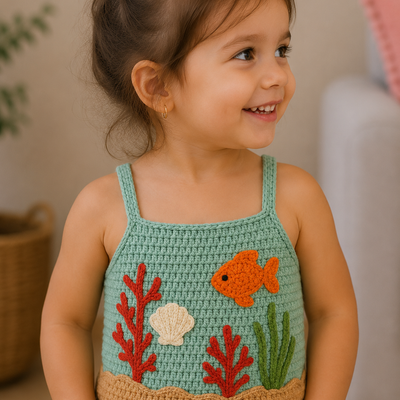 Sea World – Crochet Kids’ Top