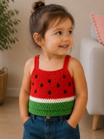 Watermelon Joy – Crochet Kids’ Top