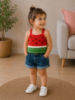 Watermelon Joy – Crochet Kids’ Top