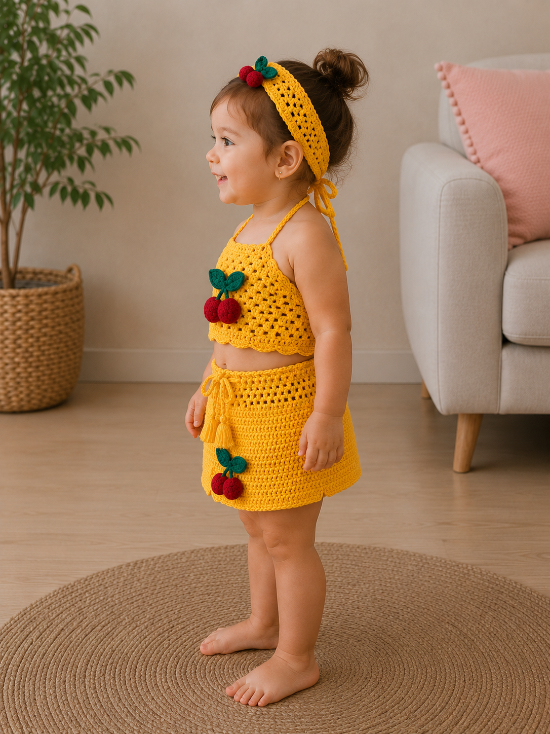 Cherry Sweetness – Crochet Baby Set