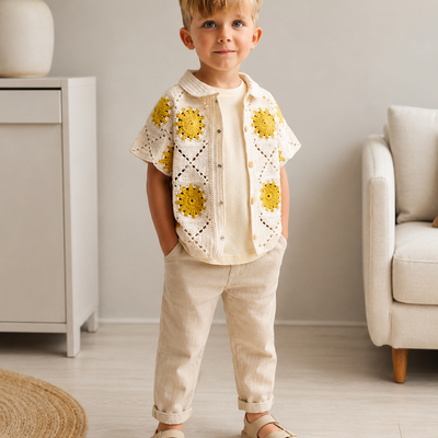Sunflower Crochet Boys' Shirt