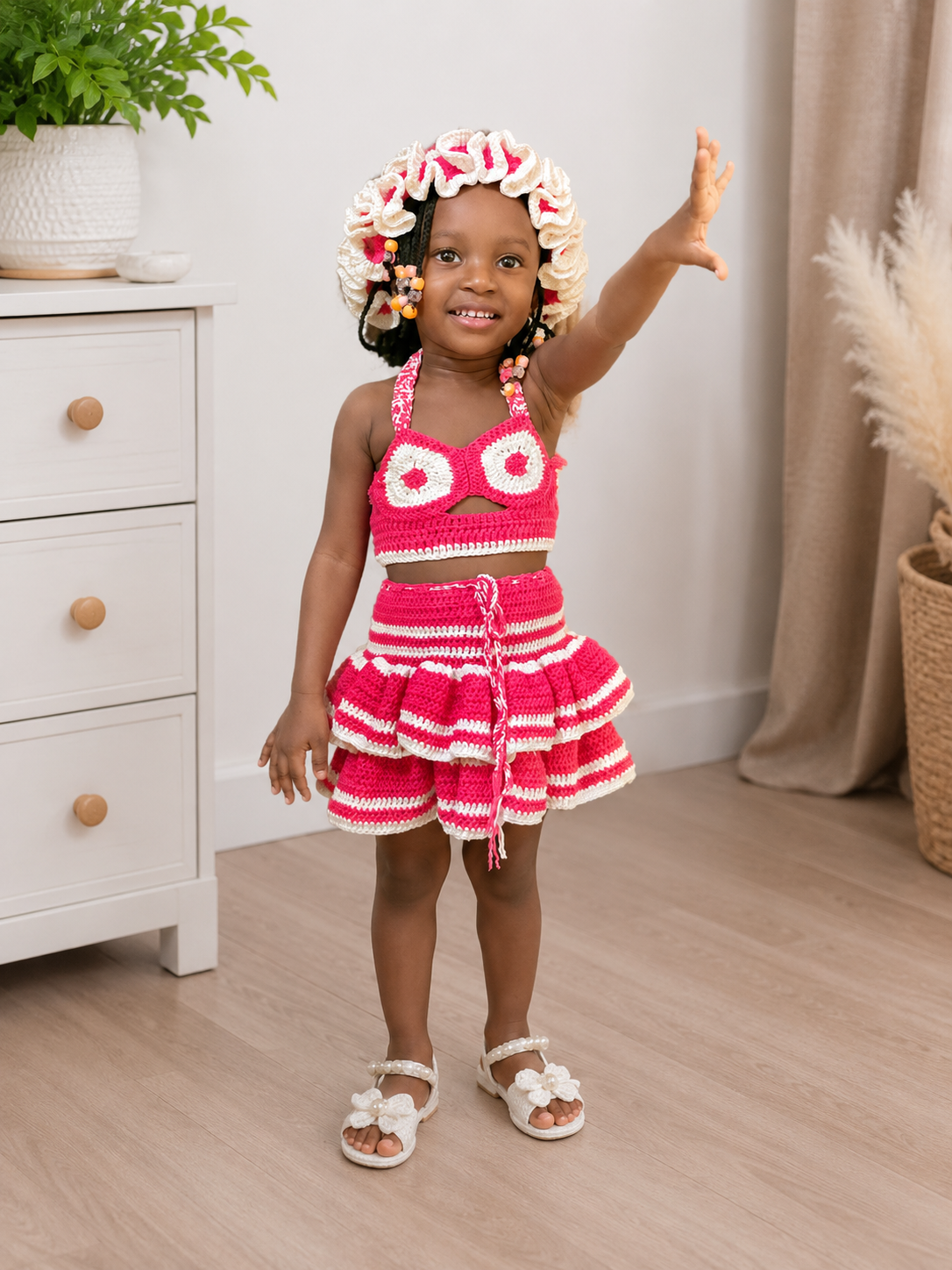 Candy Bloom Crochet Summer Set