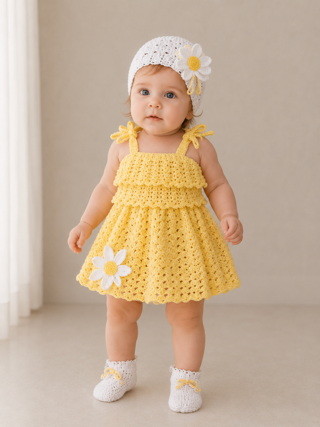 Sunflower – Crochet Baby Dress