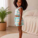 Mint Blossom – Crochet Girls’ Set