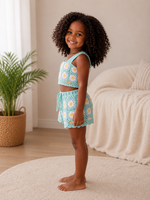 Mint Blossom – Crochet Girls’ Set