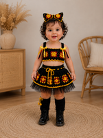 Flame Blossom – Crochet Baby Set