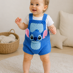 Baby Crochet Romper – Blue Stich Design