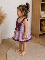 Lavender Crochet Baby Dress