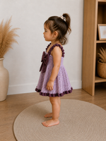 Lavender Crochet Baby Dress